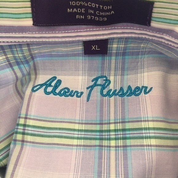 Alan flusser men shirts Sz xL - Picture 8 of 8